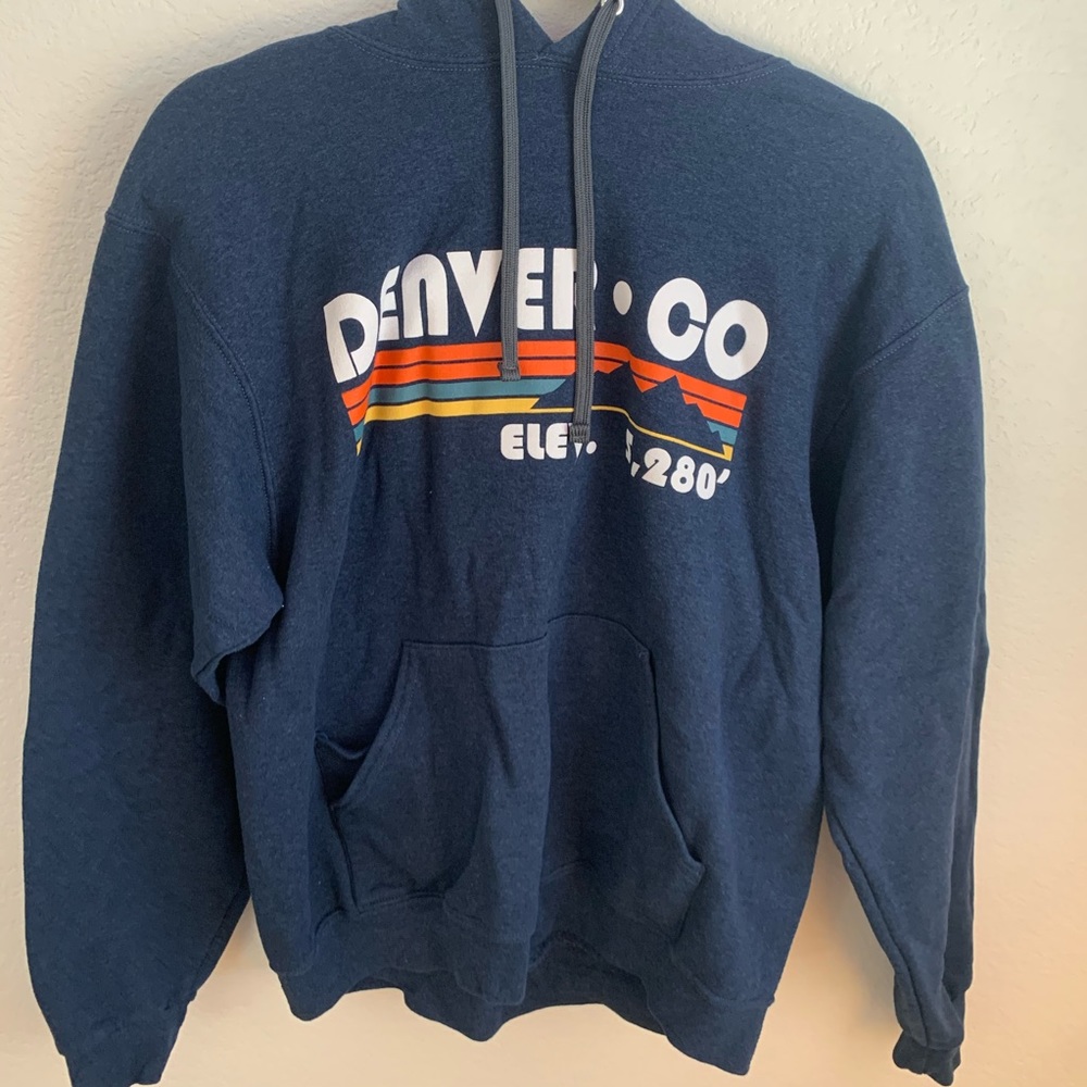Navy Blue Hoodie from Denver, CO. SIZE: M